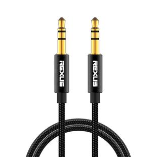 REXLIS 3629 3.5mm Male to Male Car Stereo Gold-plated Jack AUX Audio Cable for 3.5mm AUX Standard Digital Devices, Length: 3m