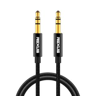 REXLIS 3629 3.5mm Male to Male Car Stereo Gold-plated Jack AUX Audio Cable for 3.5mm AUX Standard Digital Devices, Length: 5m