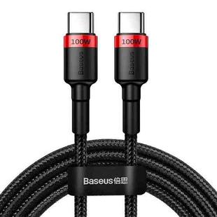 Baseus Cafule Series USB-C / Type-C PD 2.0 100W Flash Charging Cable, Length: 2m(Black Red)
