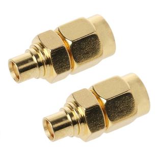 2 PCS SMA Male to MCX Female RF Coaxial Connector