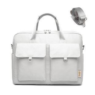 Laptop Bag Double Pocket Single Shoulder Bag, Size: 13.3 Inches (Grey)