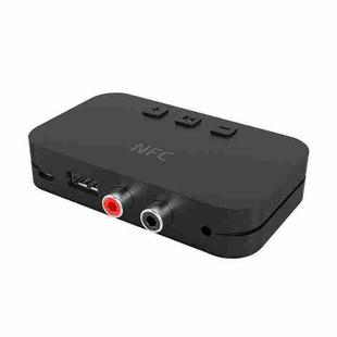 TI-800 NFC Desktop Bluetooth 5.0  Adapter Music Receiver for USB Drive Reads Bluetooth Speaker (Black)