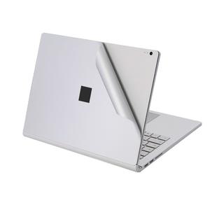 4 in 1 Notebook Shell Protective Film Sticker Set for Microsoft Surface Book 2 15 inch(Silver)