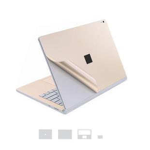 4 in 1 Notebook Shell Protective Film Sticker Set for Microsoft Surface Book 2 13.5 inch (i5) (Gold)