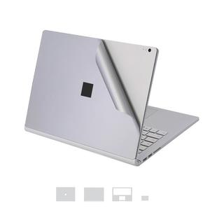 4 in 1 Notebook Shell Protective Film Sticker Set for Microsoft Surface Book 2 13.5 inch (i7) (Grey)