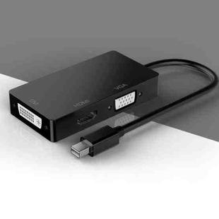basix D1 Mini DP to HDMI + DVI + VGA 1080P Multi-function Converter, Cable Length: 15cm (Black)