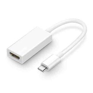 DNX-1 Mini Portable USB 3.1 USB-C/Type-C to HDMI HD 4K Conversion Cable(White)