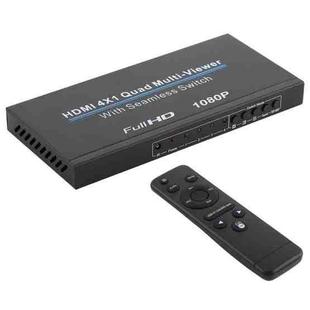 NEWKENG NK-C941 Full HD 1080P HDMI 4x1 Quad Multi-Viewer with Seamless Switch & Remote Control, EU Plug