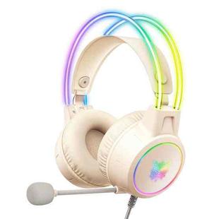 ONIKUMA X15 Pro Symphony Wired Gaming Headphone with Microphone(Beige)