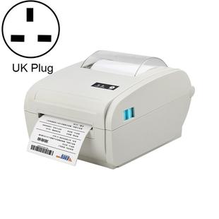 POS-9210 110mm USB +  Bluetooth POS Receipt Thermal Printer Express Delivery Barcode Label Printer, UK Plug(White)