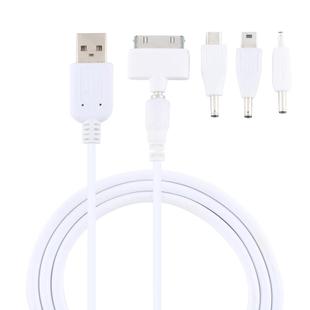 5 in 1 Multi-function Data Cable with 4 Adapters, Suitable for Mico USB / HDMI / Nokia 2.0 / iPhone 4