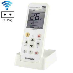 CHUNGHOP K-390EW WiFi Smart Universal Air Conditioner A/C Remote Control with Backlight & LED Light & Base, Support 2G / 3G / 4G / WiFi Network, EU Plug