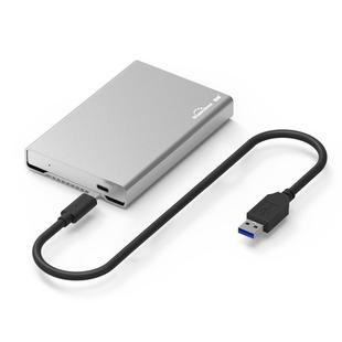 Blueendless U23Q SATA 2.5 inch Micro B Interface HDD Enclosure with USB-C / Type-C to USB 3.0 Cable, Support Thickness: 1cm or less