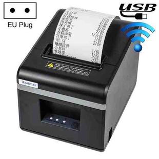 Xprinter N160II USB+WIFI Interface 80mm 160mm/s Automatic Thermal Receipt Printer, EU Plug