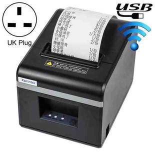 Xprinter N160II USB+WIFI Interface 80mm 160mm/s Automatic Thermal Receipt Printer, UK Plug