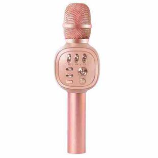 H12 High Sound Quality Handheld KTV Karaoke Recording Bluetooth Wireless Condenser Microphone(Rose Gold)