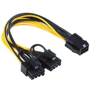 6 Pin to Dual PCI-E PCIe 8 Pin (6+2Pin) Power Cable