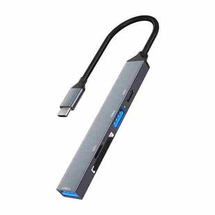 ADS-806C 5 in 1 USB-C / Type-C to USB 3.0 + USB-C / Type-C + SD/TF + USB2.0 HUB Docking Station