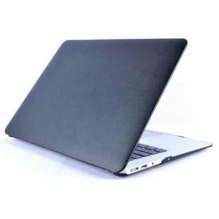 Laptop PU Leather Paste Case for MacBook Air 13.3 inch A1932 (2018) & A2179 (2020)(Black)