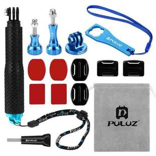 PULUZ 16 in 1 CNC Metal Accessories Combo Kits (Screws + Surface Mounts + Tripod Adapter + Extendable Pole Monopod + Storage Bag + Wrench) for GoPro Hero11 Black / HERO10 Black / GoPro HERO9 Black / HERO8 Black / HERO7 /6 /5 /5 Session /4 Session /4 /3+ /3 /2 /1, DJI Osmo Action and Other Action Cameras