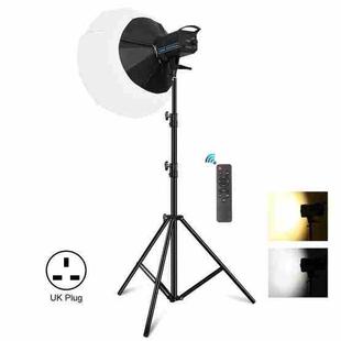 PULUZ 220V150W 3200K-5600K Studio Video Light + 2.8m Light Holder + 65cm Foldable Lantern Softbox Photography Kit(UK Plug)
