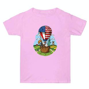 Summer Baggy Cotton Short Sleeve T-shirt Custom Made Print On Your Demand, Size: S (Pink-3)