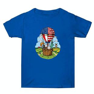 Summer Baggy Cotton Short Sleeve T-shirt Custom Made Print On Your Demand, Size: S (Blue-3)
