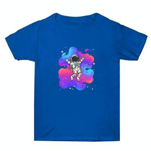 Summer Baggy Cotton Short Sleeve T-shirt Custom Made Print On Your Demand, Size: XL (Blue-4)