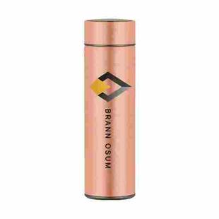 Smart Temperature Display Stainless Steel Thermos Cup Laser Print On Your Demand (Pink)