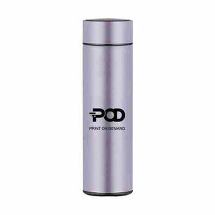 Smart Temperature Display Stainless Steel Thermos Cup Silkscreen Print On Your Demand (Light Purple)