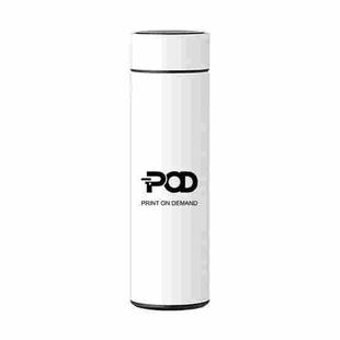 Smart Temperature Display Stainless Steel Thermos Cup Silkscreen Print On Your Demand (White)