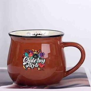 Graffiti Printed Ceramics Big Belly Mug Water Cup Print On Your Demand (Coffee)