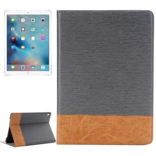 Cross Texture Horizontal Flip Leather Case with Holder & Card Slots & Wallet for iPad Pro 9.7 inch(Grey)