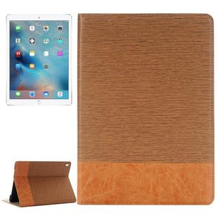 Cross Texture Horizontal Flip Leather Case with Holder & Card Slots & Wallet for iPad Pro 9.7 inch(Brown)