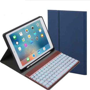 508A Detachable Bluetooth Keyboard + Horizontal Flip Leather Tablet Case with Holder & Colorful Backlight for iPad Pro 9.7 inch, iPad Air, iPad Air 2, iPad 9.7 inch (2017), iPad 9.7 inch (2018)(Blue)