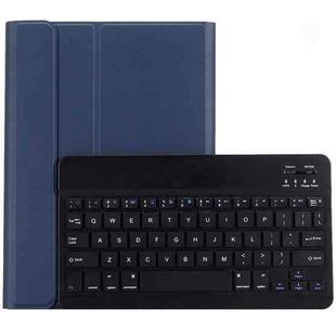 For iPad 9.7 (2018) & iPad Air & Air 2 & iPad Pro 9.7 & New iPad 9.7 inch (2017) Ultra-thin ABS Bluetooth Keyboard Horizontal Flip Leather Tablet Case with Holder(Dark Blue)