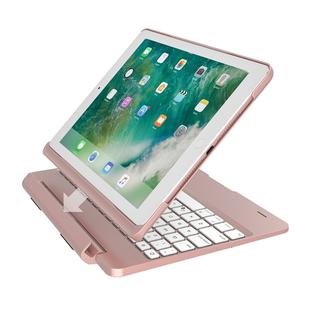BlueFinger F02 Bluetooth Keyboard with Colorful Backlight, for iPad 9.7 inch (2017) / iPad Pro 9.7 inch / iPad Air 2 / iPad Air (Rose Gold)