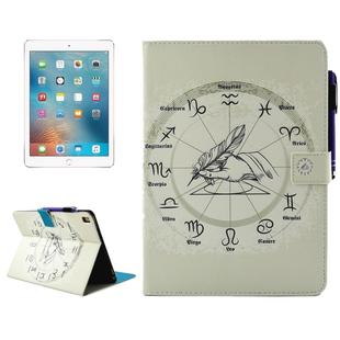 For iPad Pro 9.7 inch Twelve Constellations Pattern Horizontal Flip Leather Case with Holder & Wallet & Card Slots & Sleep / Wake-up Function & Pen Slot