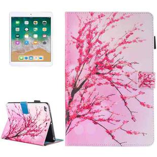 For iPad Air / iPad Air 2 Painting Peach Blossom Pattern Horizontal Flip Leather Case with Holder & Wallet & Card Slots & Pen Slot