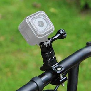 PULUZ 360 Degree Rotation Bike Aluminum Handlebar Adapter Mount with Screw for GoPro, Insta360, DJI and Other Action Cameras(Black)