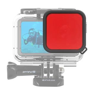 PULUZ Housing Diving Color Lens Filter for DJI Osmo Action(Red)