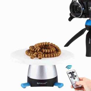 PULUZ Electronic 360 Degree Rotation Panoramic Tripod Head + Round Tray with Control Remote for Smartphones, GoPro, DSLR Cameras(Blue)