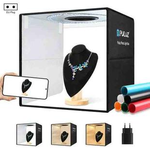 PULUZ 40cm Folding Portable Ring Light PD20W Quick Charge USB Photo Lighting Studio Shooting Tent Box with 6 x Color Backdrops, Size: 40cm x 40cm x 40cm(EU Plug)
