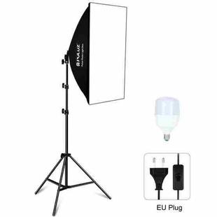 PULUZ 50x70cm Studio Softbox + 2m Tripod Mount + Single E27 30W 5700K White Light LED Bulb Photography Kit(EU Plug)