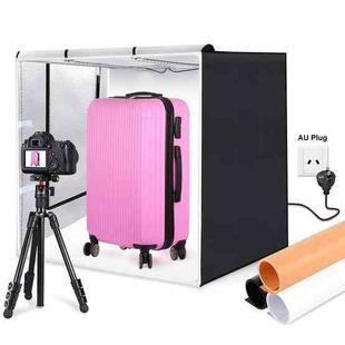 PULUZ 80cm Folding Portable 80W 9050LM White Light Photo Lighting Studio Shooting Tent Box Kit with 3 Colors (Black, White, Orange) Backdrops(AU Plug)