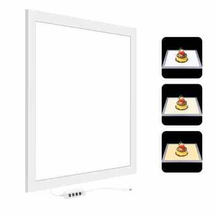 PULUZ 38cm 1200LM LED Photography Shadowless Light Lamp Panel Pad with Switch, Metal Material, No Polar Dimming Light, 33.3cm x 33.3cm Effective Area