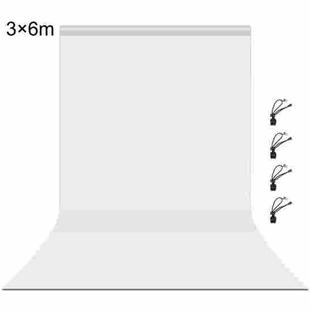 PULUZ 3m x 6m Photography Background Thickness Photo Studio Background Cloth Backdrop (White)