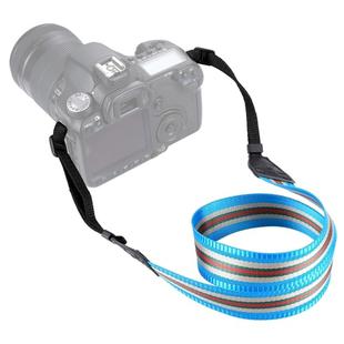 PULUZ Stripe Style  Series Shoulder Neck Strap Camera Strap for SLR / DSLR Cameras(Lake Blue)