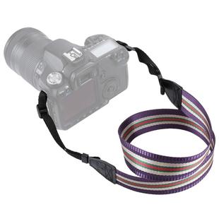 PULUZ Stripe Style  Series Shoulder Neck Strap Camera Strap for SLR / DSLR Cameras(Purple)