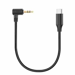 PULUZ 3.5mm TRS Male to Type-C / USB-C Male Live Microphone Audio Adapter Cable for PU3153 / PU3154 (Black)